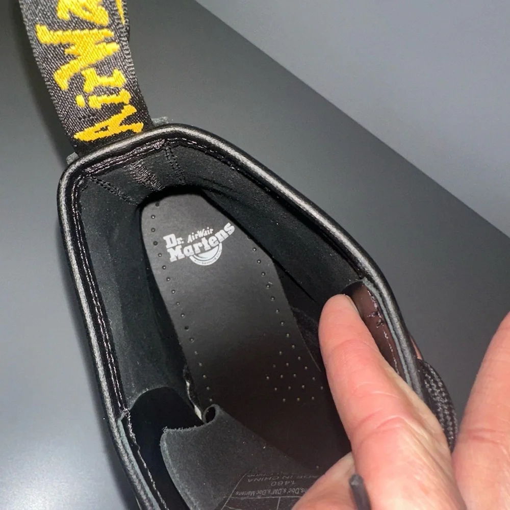 Dr. Martens 1460 Black Leather Combat Boots | Men’s 12 | NWOT - Picture 6 of 6